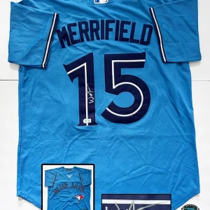 Whit Merrifield Signed Jersey Beckett Toronto Blue Jays BAS COA