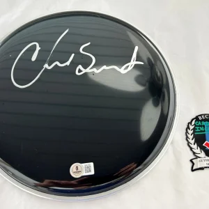 Chad Smith Signed Drumhead Red Hot Chili Peppers Beckett BAS 2 COA