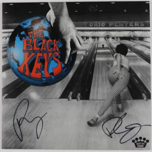 The Black Keys Signed Autograph Album JSA Record Red Vinyl Ohio Players