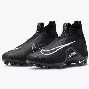 Nike Men’s Size 11.5 Alpha Menace Elite 3 Black/White Football Cleats CT6648-010