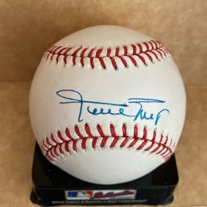 WILLIE MAYS GIANTS SIGNED AUTOGRAPHED VINTAGE N.L. BASEBALL BAS LOA