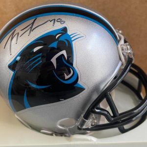 TRAVELLE WHARTON SIGNED AUTOGRAPHED MINI HELMET W/COA