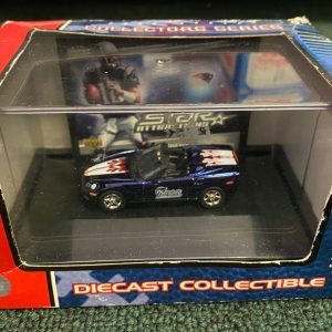 TOM BRADY NEW ENGLAND PATRIOTS DIECAST COLLECTIBLE CORVETTE CAR UPPER DECK RARE