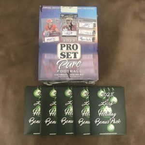 2023 LEAF PRO SET PURE HOBBY BOX 3 AUTO'S SEALED + 5 2023 HOLIDAY BONUS PACKS