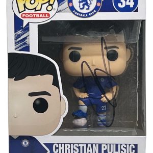 Christian Pulisic Signed Funko Pop Chelsea Football Club Autograph Beckett COA