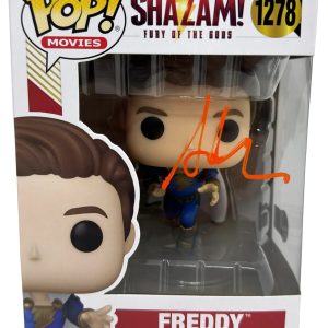 Adam Brody Signed Funko Pop Shazam Fury of The Gods Freddy Autograph Beckett COA