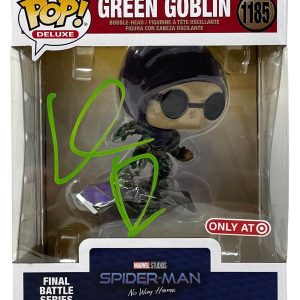 Willem Dafoe Signed Spider-Man Green Goblin Funko Pop Deluxe Autograph BAS COA