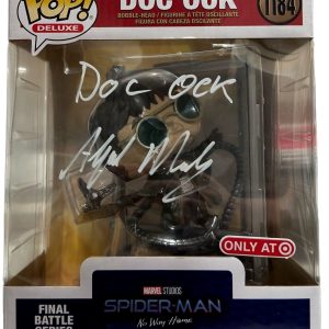 Alfred Molina Signed Spider-Man Doc Ock Funko Pop Deluxe 1184 Autograph BAS COA