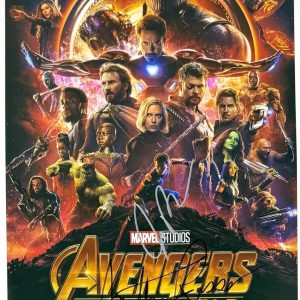 Joe & Anthony Russo Signed Autograph Avengers Infinity War Movie Poster BAS COA