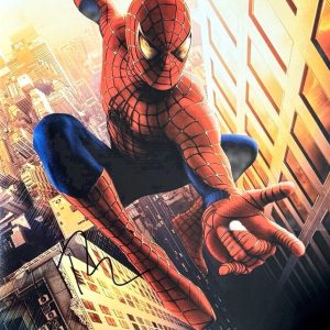 Tobey Maguire Signed Autograph Spider-Man 12x18 Movie Poster Photo Beckett COA