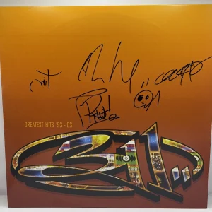 311 GREATEST HITS SIGNED VINYL LP Full Band Nick Hexum S.A. Peanut +2 JSA