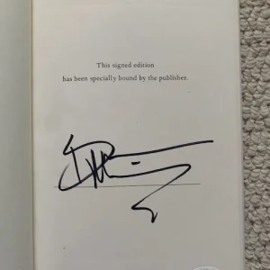 BRUCE DICKINSON HAND SIGNED AUTOBIOGRAPHY IRON MAIDEN SINGER JSA