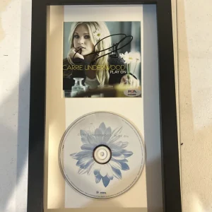 CARRIE UNDERWOOD SIGNED AUTOGRAPH FRAMED CD DISPLAY PLAY ON PSA COA COUNTRY