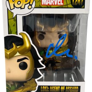 Matt Damon Signed Funko Pop Loki Agent of Asgard Thor Avengers Autograph BAS COA