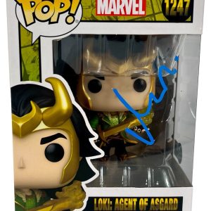 Matt Damon Signed Funko Pop Loki Agent of Asgard Thor Avengers Autograph BAS COA