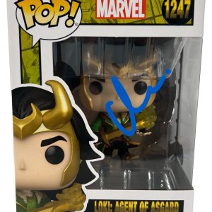 Matt Damon Signed Funko Pop Loki Agent of Asgard Thor Avengers Autograph BAS COA