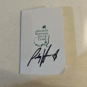 PADRAIG HARRINGTON SIGNED AUTOGRAPH MASTERS SCORECARD COA GOLF CHAMPION