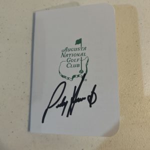 PADRAIG HARRINGTON SIGNED AUTOGRAPH MASTERS SCORECARD COA GOLF CHAMPION