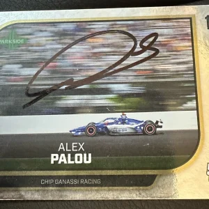 2024 Parkside Indy Car Trading Card 500 Signed Alex Palou Parallel Version