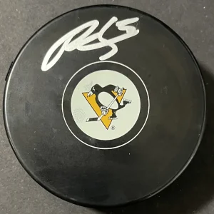 Ryan Shea Signed Autographed Pittsburgh Penguins Logo Hockey Puck PSA/DNA