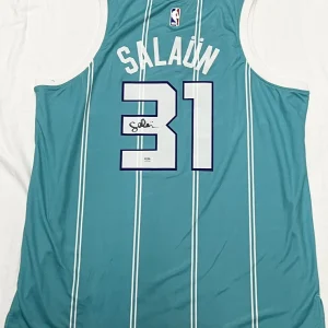 Tidjane Salaun Signed Autographed Charlotte Hornets Jersey PSA/DNA COA