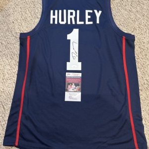 UCONN HUSKIES- COACH DAN HURLEY SIGNED AUTOGRAPH JERSEY JSA COA BASKETBALL