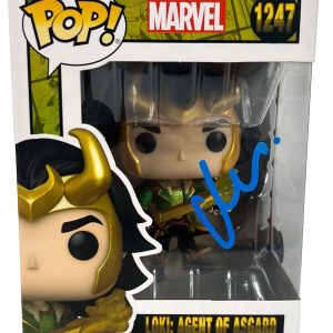Matt Damon Signed Funko Pop Loki Agent of Asgard Thor Avengers Autograph BAS COA