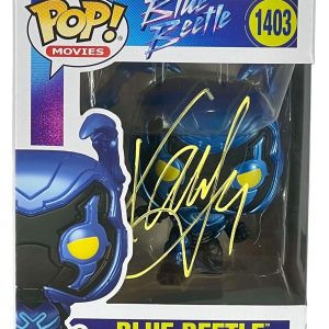 Xolo Mariduena Signed Funko Pop Blue Beetle #1403 Autograph Beckett COA
