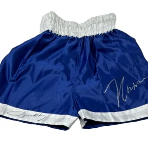 Julio Cesar Chavez & Oscar De La Hoya Signed Boxing Trunks Autograph Beckett COA