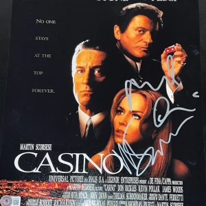 MARTIN SCORSESE DENIRO SIGNED AUTOGRAPH POSTER PHOTO 11X14 CASINO BECKETT BAS D