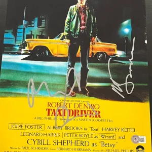 MARTIN SCORSESE DENIRO SIGNED AUTOGRAPH POSTER PHOTO 11X14 TAXI DRIVER BECKETT