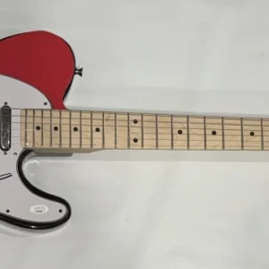 ADAM GONTIER SIGNED CANADIAN FLAG ELECTRIC GUITAR THREE DAYS GRACE JSA COA