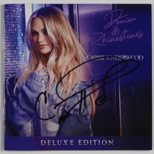 Carrie Underwood JSA signed autograph CD Booklet Denim & Rhinestones