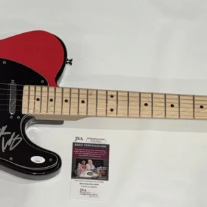 ALDO NOVA SIGNED CANADIAN FLAG ELECTRIC GUITAR FANTASY JSA COA