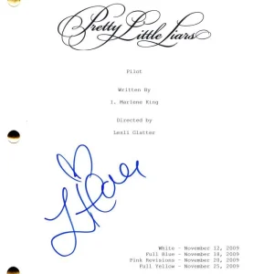Lucy Hale Signed Autograph Pretty Little Liars Full Pilot Script Aria Montgomery