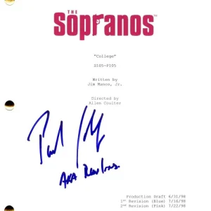 Paul Schulze Signed Autograph The Sopranos Full Script Screenplay - Father Phil
