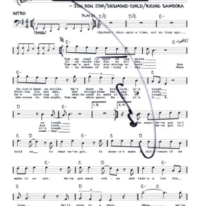 Tico Torres Signed Autograph Livin on a Prayer Sheet Music - Bon Jovi Drummer