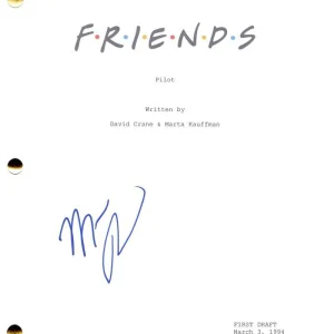 Matthew Perry Signed Autograph Friends Full Pilot Script - Chandler Bing JSA COA