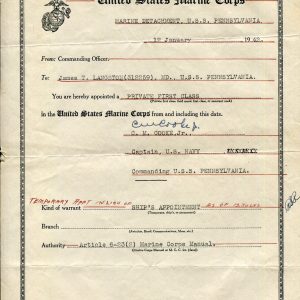 Admiral Charles M. Cooke Jr. Pearl Harbor USS Pennsylvania Capt Signed Autograph