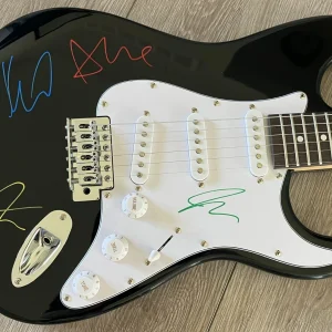 A DAY TO REMEMBER SIGNED AUTOGRAPH GUITAR JEREMY MCKINNON +3 w/EXACT PROOF COA