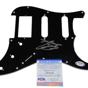 TRAVIS DENNING signed (SOUTHERN ROCK) Country music electric pick guard PSA/DNA