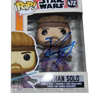 ALDEN EHRENREICH signed (STAR WARS) HAN SOLO #472 Funko Pop BECKETT BN37855