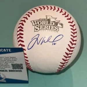 WILL MIDDLEBROOKS (Red Sox) Signed Official 2013 WORLD SERIES Baseball Beckett