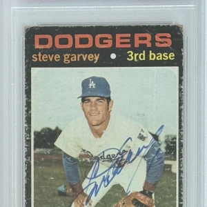1971 71 Topps Steve Garvey Signed RC Rookie Card PSA DNA Certified Autograph HOF