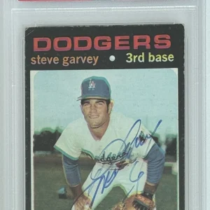 1971 71 Topps Steve Garvey Signed RC Rookie Card PSA DNA Certified Autograph HOF