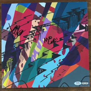 SIGNED Kid Cudi INSANO Vinyl LP Autographed & Mad Love PSA DNA COA *COVER DING*