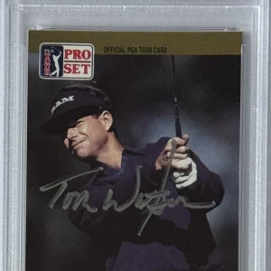 1990 PRO SET GOLF PGA TOUR TOM WATSON SIGNED CARD PSA DNA CERTIFIED AUTOGRAPHED