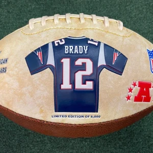 TOM BRADY #12 SUPER BOWL XXXVI MVP COLLECTIBLE FULL SIZE FOOTBALL RARE