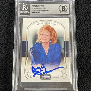 Angie Dickinson Signed 2008 Americana Card #3 Police Woman Beckett Auto 10