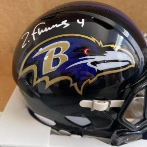 ZAY FLOWERS BALTIMORE RAVENS SIGNED AUTO MINI HELMET JSA
